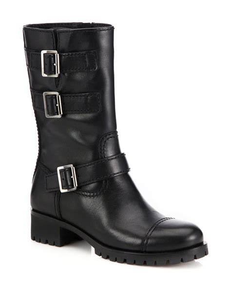 prada lug sole lace up boots|Prada Boots for Women .